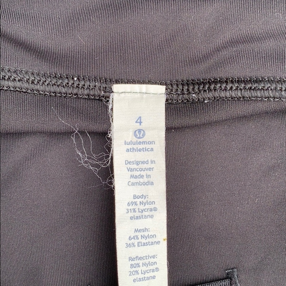 LULULEMON Running Capri w/ mesh & zipper - 4 - Picture 7 of 7